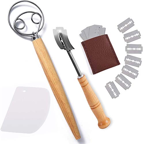  Dough Whisk and Bread Lame Set
